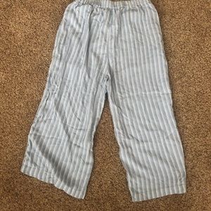 American Eagle flowy light blue striped pants